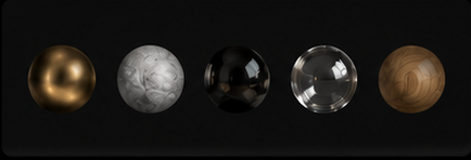 Material sphere examples